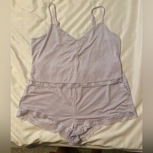 NWOT VS Light Purple Lacey PJ Set